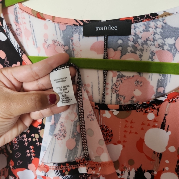 Mandee Dress Orange bubbles - Picture 3 of 3